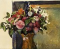Flores en un jarrón Paul Cezanne